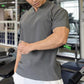 חולצות אימון אתלטי שרירים עם צווארון V לגברים😍