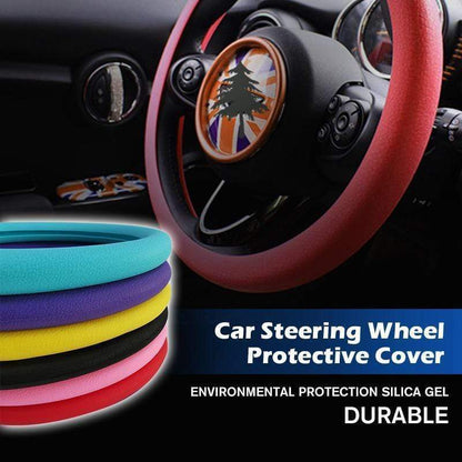 🚗 50% DI SCONTO PER TEMPO LIMITATO! ⚡ Coprivolante protettivo in silicone – Antiscivolo, resistente, montaggio senza attrezzi ✨
