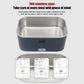 🍱⚡ Lunch Box Elettrica con Funzione di Riscaldamento | Contenitore Interno in Acciaio Inox | Capacità 1,8L | Anti-Perdita | Incl. Posate & Borsa | Per Casa & In Viaggio