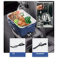 🍱⚡ Lunch Box Elettrica con Funzione di Riscaldamento | Contenitore Interno in Acciaio Inox | Capacità 1,8L | Anti-Perdita | Incl. Posate & Borsa | Per Casa & In Viaggio