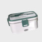 🍱⚡ Lunch Box Elettrica con Funzione di Riscaldamento | Contenitore Interno in Acciaio Inox | Capacità 1,8L | Anti-Perdita | Incl. Posate & Borsa | Per Casa & In Viaggio