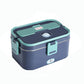 🍱⚡ Lunch Box Elettrica con Funzione di Riscaldamento | Contenitore Interno in Acciaio Inox | Capacità 1,8L | Anti-Perdita | Incl. Posate & Borsa | Per Casa & In Viaggio
