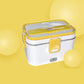 🍱⚡ Lunch Box Elettrica con Funzione di Riscaldamento | Contenitore Interno in Acciaio Inox | Capacità 1,8L | Anti-Perdita | Incl. Posate & Borsa | Per Casa & In Viaggio