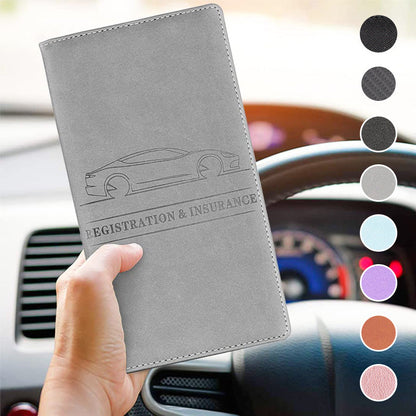 📁 SCONTO DEL 50% PER TEMPO LIMITATO! ✨ Organizer per documenti auto – Chiusura magnetica, resistente, universale 🚗