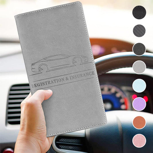 📁 SCONTO DEL 50% PER TEMPO LIMITATO! ✨ Organizer per documenti auto – Chiusura magnetica, resistente, universale 🚗