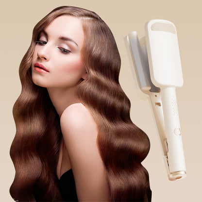 💇‍♀️ Arricciacapelli Ondulato 32 mm | 4 Temperature da 160°C a 220°C 🌡️ | Ioni Negativi contro il Crespo ✨ | Riscaldamento Rapido in 10 Secondi ⚡ | 3 Colori, per Onde da Salone 💕