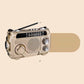 📻 Radio Solare Portatile Vintage a Manovella con Torcia ✨ | Connessione Bluetooth, USB e Ricarica Solare 🔦 | Per Emergenze, Campeggio e Casa | 4 Colori
