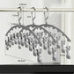 🔥Saldi🔥Organizer per leggings da riporre nell'armadio, appendiabiti in metallo per pantaloni da yoga con rivestimento in gomma