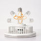 🍃Ventilatore da soffitto E27 girevole a 360° con telecomando