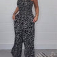 💖Sconto del 50%💖 Elegante tuta intera da donna dalla vestibilità morbida con stampa leopardata