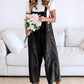 ❤️OFFERTA ESTIVA - SCONTO DEL 50%❤️Graziosi pantaloni con bretelle da donna in stile jumpsuit, in denim strappato con bottoni