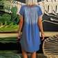 ⏳Offerta speciale a tempo limitato⏰Abito da donna in denim con scollo a V e maniche corte