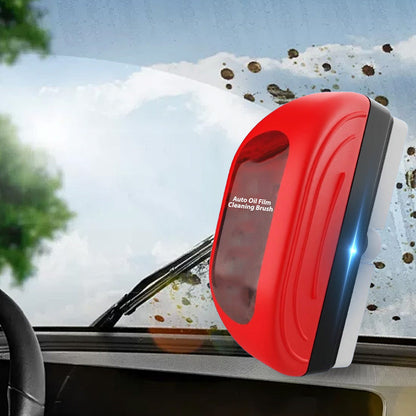 🔥 Offerta Speciale a Tempo Limitato ✨ Spazzola per la Rimozione della Pellicola Oleosa dall'Auto con 100 ml di Liquido di Ricarica