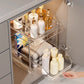 ⏳Offerta a tempo limitato⏰ Organizzatore estraibile multifunzione per il sottolavabo del bagno – Estensibile, compatibile con la presenza di tubature, contenitore trasparente ✨