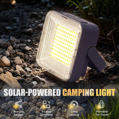 Lampada da campeggio solare, portatile e impermeabile