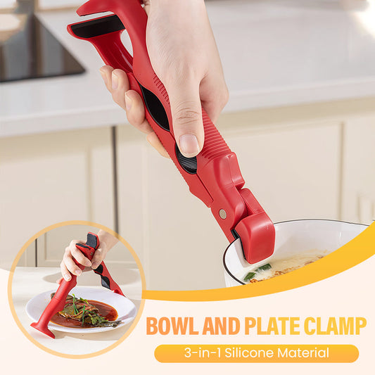 🍽️ 50% DI SCONTO! 🛡️ Clip in Silicone 3-in-1 – Fissa Ciotole e Piatti, Antiscivolo & Sicuro per Lavastoviglie 🧼