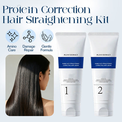 Kit lisciante per capelli con correzione proteica