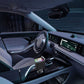Caricabatteria da auto con luce ambientale Purple Star Top da 120 W con cavo retrattile