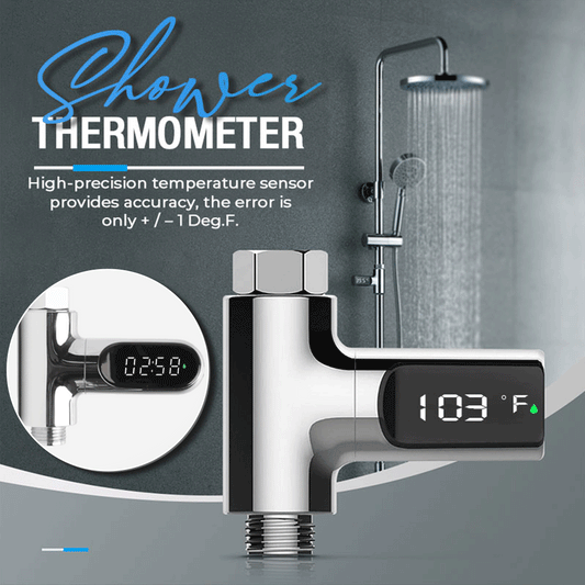 🚿 ACQUISTA 2 OTTIENI 3! 🌡️ TERMOMETRO DA DOCCIA - Display LCD Retroilluminato, Facile Installazione Senza Attrezzi, Impermeabile IPX7, Ideale per Bagno Moderno 🛁✨