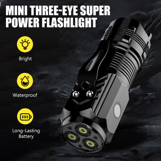 Mini torcia super potente a tre luci