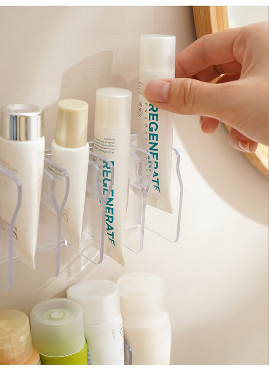 Scaffale organizzatore per la cura della pelle montato a parete per i detergenti