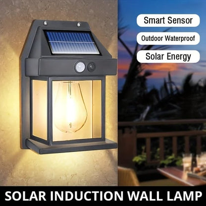 🎁 ACQUISTA 2 OTTIENI 1! 💡 LAMPADA DA PARETE SOLARE - 3 Modalità di Luce & Sensore di Movimento, Impermeabile IP65 per Esterni, Installazione Istantanea 🌟🌳