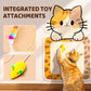 🐱 50% SCONTO ORA! 🔥 Tiragraffi per Gatti da Parete - Senza Installazione & Giocattoli Integrati, Perfetto per Unghie e Divertimento ✨