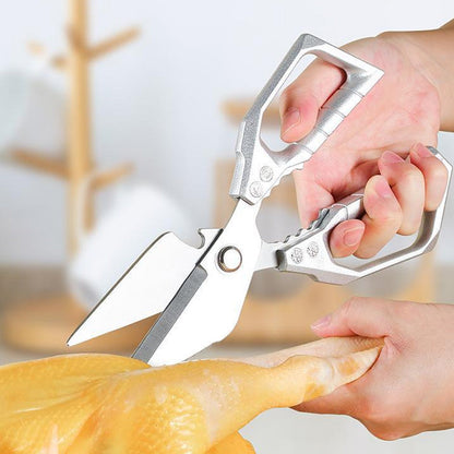 ✨ FORBICI DA CUCINA MULTIUSO - Taglia Ossa, Apri Confezioni e Schiaccianoci, Design Ergonomico e Lavabile 🍗🔧