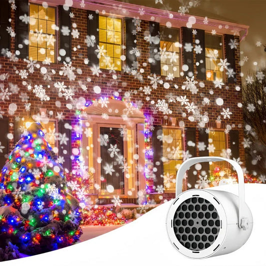 🔥Offerta natalizia a tempo limitato: 50% DI SCONTO!!!🔥Proiettore rotante per luci natalizie LED da esterno a forma di fiocco di neve