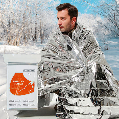[Regalo speciale] Coperta di emergenza portatile per esterni, impermeabile e double-face, di colore argento