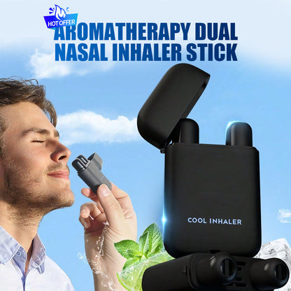 👃 60% DI SCONTO! 🌿 Inalatore Nasale Doppio Aromaterapia – Sveglia Istantanea, Aumenta la Concentrazione & Combatte la Sonnolenza 🍃
