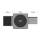 🔋Caricabatterie wireless 3 in 1, stazione di ricarica wireless pieghevole elettrica rotante a 180°, caricabatterie wireless portatile per iPhone, Watch e AirPods📱