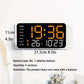 📢SCONTO DEL 50%! ORA!!!🔥Orologio da parete digitale LED decorativo multifunzionale, l'orologio digitale senza limiti per la moderna casa norvegese