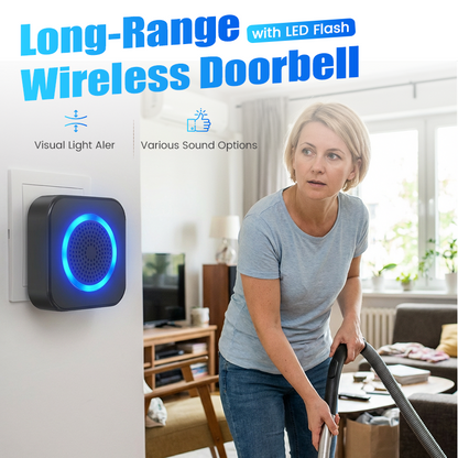⚡ OFFERTA LAMPO 📶 Campanello wireless a lunga distanza con flash LED 🔔 Essenziale per la casa