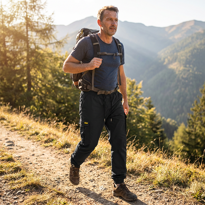 👖50% DI SCONTO🏃 Pantaloni da lavoro in felpa | Cintura con coulisse · Poliestere resistente · Gamba affusolata · Tasche multiple