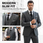 👔 ORA CON IL 60% DI SCONTO! 🕴️ Completo da uomo slim fit 3 pezzi: vestibilità su misura, tessuto di alta qualità e perfetto per le occasioni formali 🤵