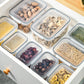 Set 3 Contenitori per Frutta con Cestello Scolapasta Rimovibile, Antigoccia e Impilabili