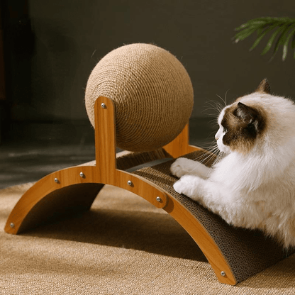 ✨ NOVITÀ 2026 – 50%! 🐱 Palla Graffiante in Sisal Naturale – Sisal Ecologico – Cava & Rotante & Doppia Faccia per Gatti & Divano Protetto