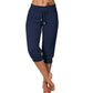 👖SCONTO DEL 60%! 🔥Pantaloni della tuta corti con coulisse in vita – Morbido poliestere, lunghezza capri e tasche laterali (6 colori, taglie dalla S alla 3XL) 👖🌸