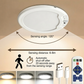 💎Sconto del 50%✨Plafoniera LED ricaricabile con sensore di movimento💡⚡Accensione tramite comando vocale: basta con il fastidio di premere gli interruttori🔌