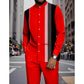 Set Uomo Camicia a Righe e Pantaloni 2 Pezzi