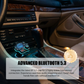 🔥 Compra di più, risparmi di più 🎁 Trasmettitore Bluetooth FM universale per auto con doppia porta – Musica wireless, chiamate vivavoce e doppio caricabatterie USB 🔌