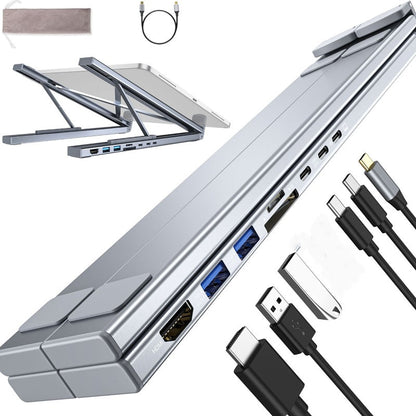 💥Offerta limitata: supporto per laptop con docking station USB-C e HDMI 4K