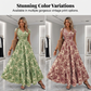 🌸 SCONTO DEL 50% A TEMPO LIMITATO! 👗 Maxi abito da donna floreale con scollo a V e corpetto smock – Elegante, bohémien, leggero 🦋