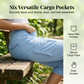 👖 SCONTO del 50% a tempo limitato! ✨ Capri Cargo da donna leggeri – 6 tasche, vita con coulisse, traspiranti 🌿