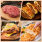 Stampo rotondo per hamburger con pressa per bistecche