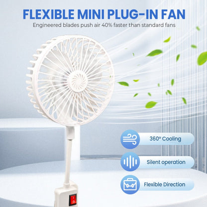 ⏳Offerta speciale a tempo limitato⏰Mini ventilatore flessibile con attacco a spina🍃