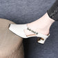 🔥 Offerta imperdibile: -30% 🔥 Mule da donna casual con punta quadrata metallizzata e tacco a blocco medio