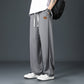 Pantaloni da uomo casual, leggeri, ad asciugatura rapida, elasticizzati e a gamba dritta
