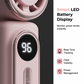 Ventilatore portatile a clip con display LED